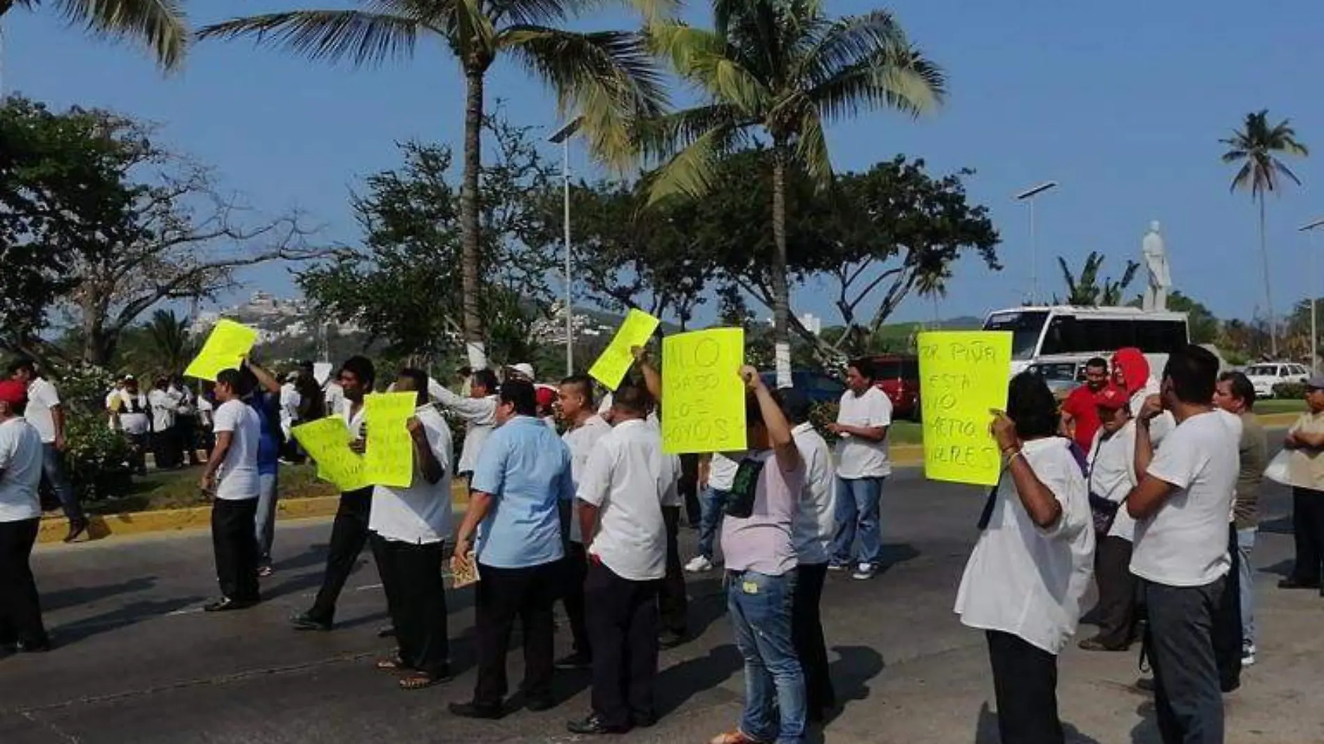 Acapulco Protesta de transportistas